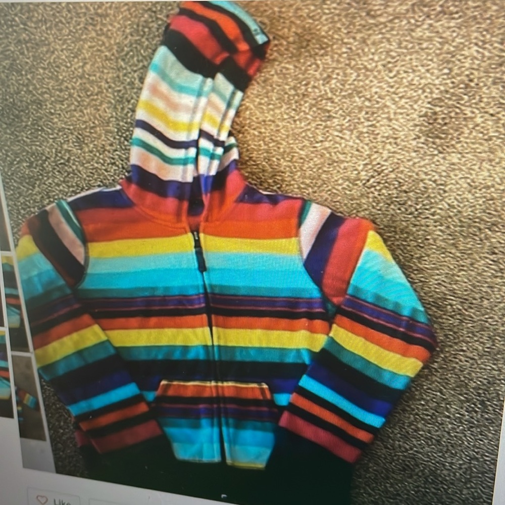 Old Navy, hooded fleece, long sleeve jacket size 8